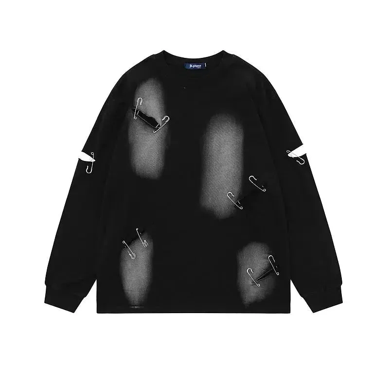 Edgy Design Long Sleeve T-Shirt