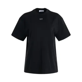 Embroidered Stitch Arrow T-Shirt in Black