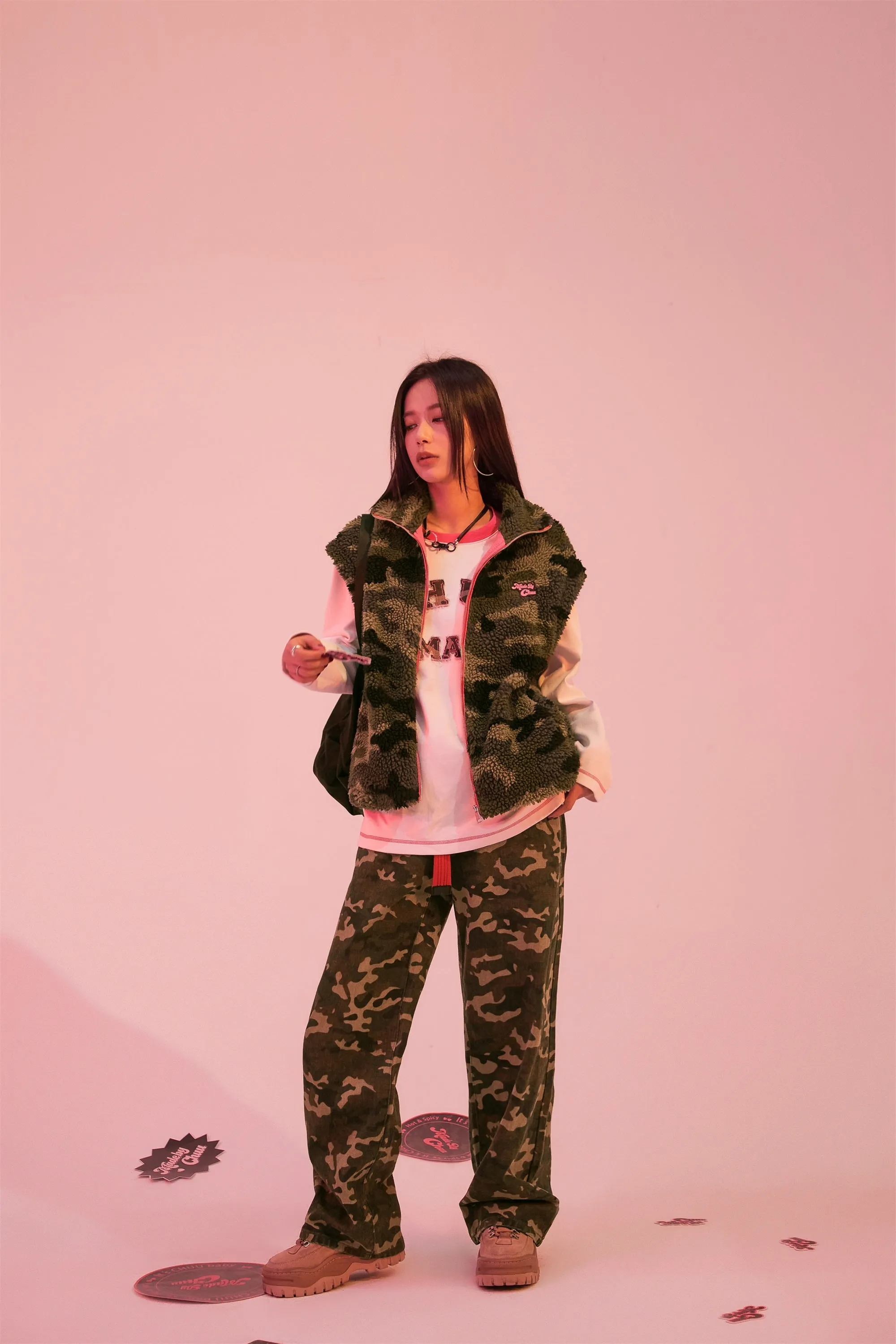 Feel Your Energy Camouflage Long Sleeve T-Shirt