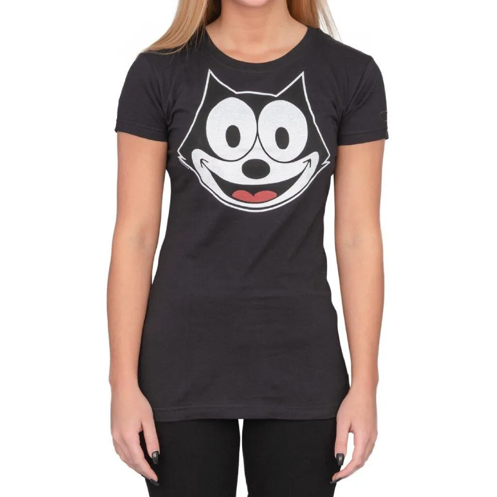 Felix the Cat Face Outline T-shirt