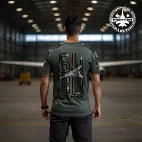 Fighter: Grey Camouflage SU-30 T-Shirt: Minni Edition
