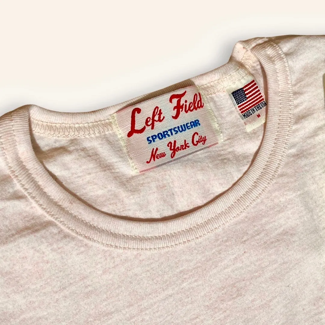 Flamingo Heather Cotton Crew Tee