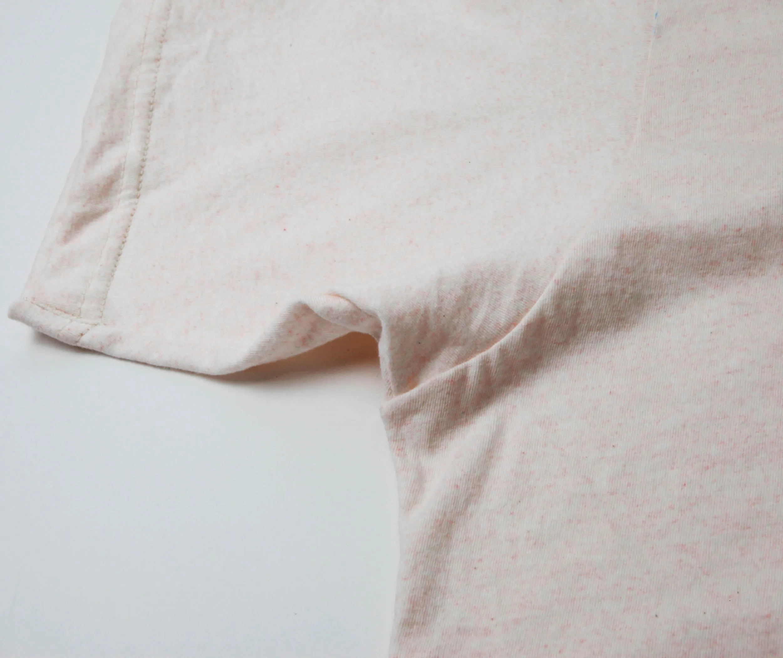 Flamingo Heather Cotton Crew Tee