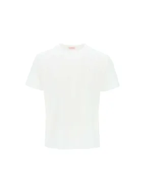 Flower Embroidered Organic Cotton T-shirt