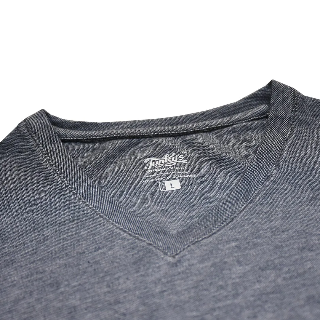 Funkys Pique Self V Neck Tee