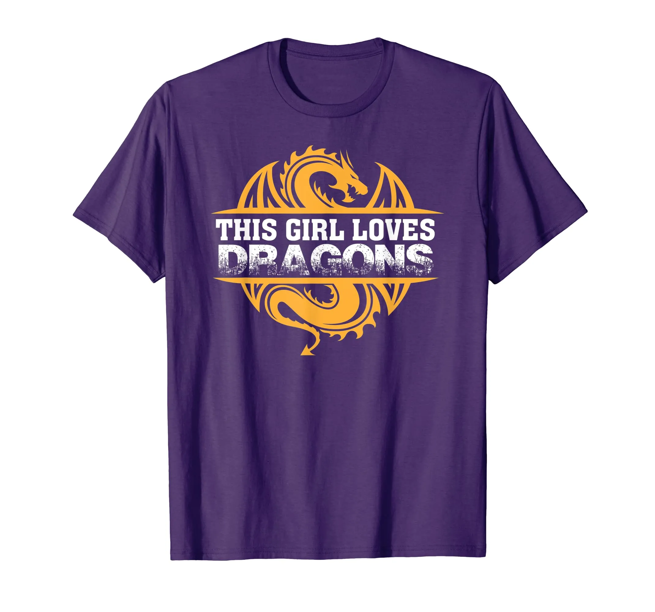 Girl Loves Dragons T-shirt Funny Dragon Lover Gift Mother