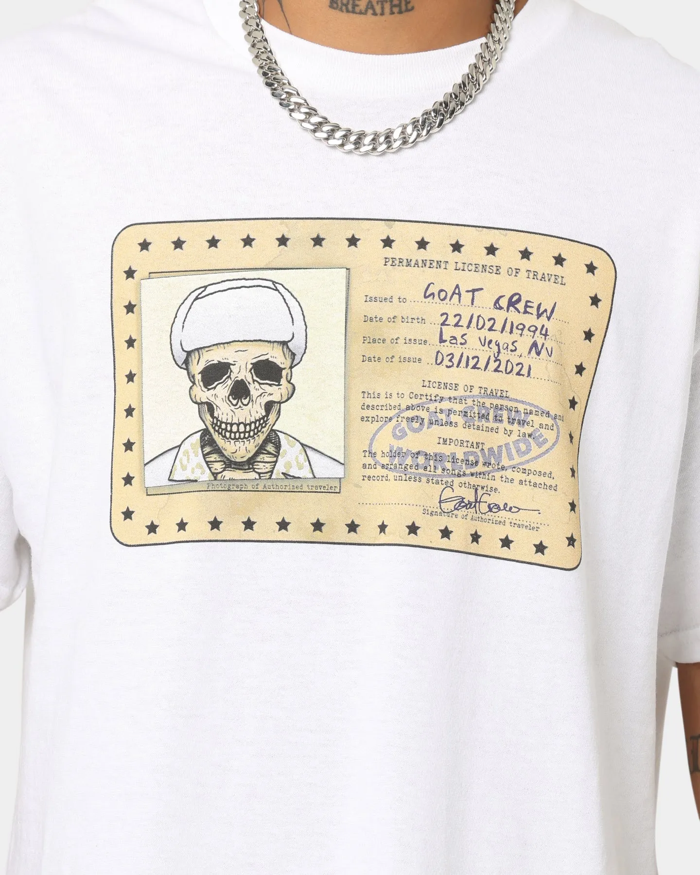 Goat Crew License Vintage T-Shirt White