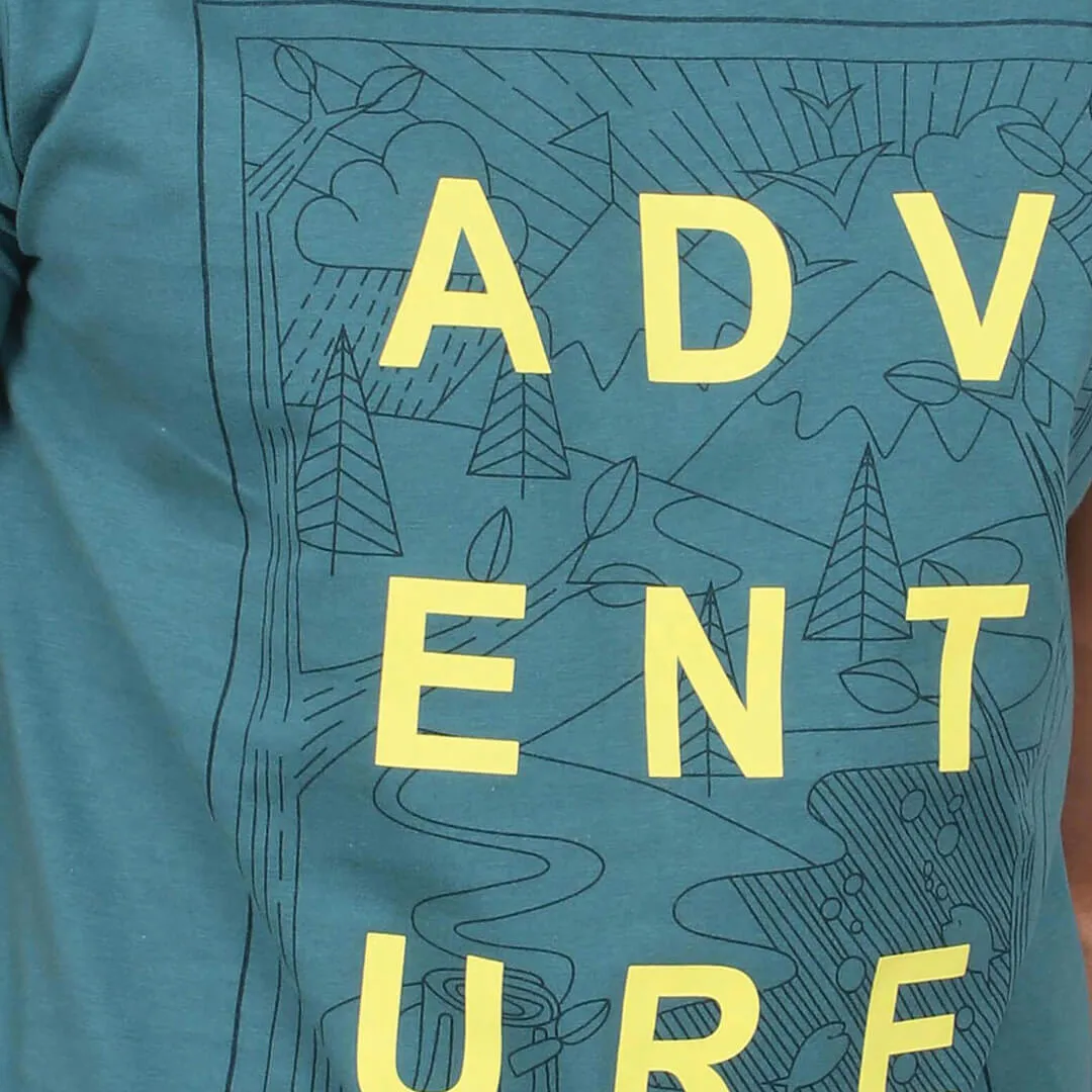 Graphic Printed T-shirt - Duck Blue