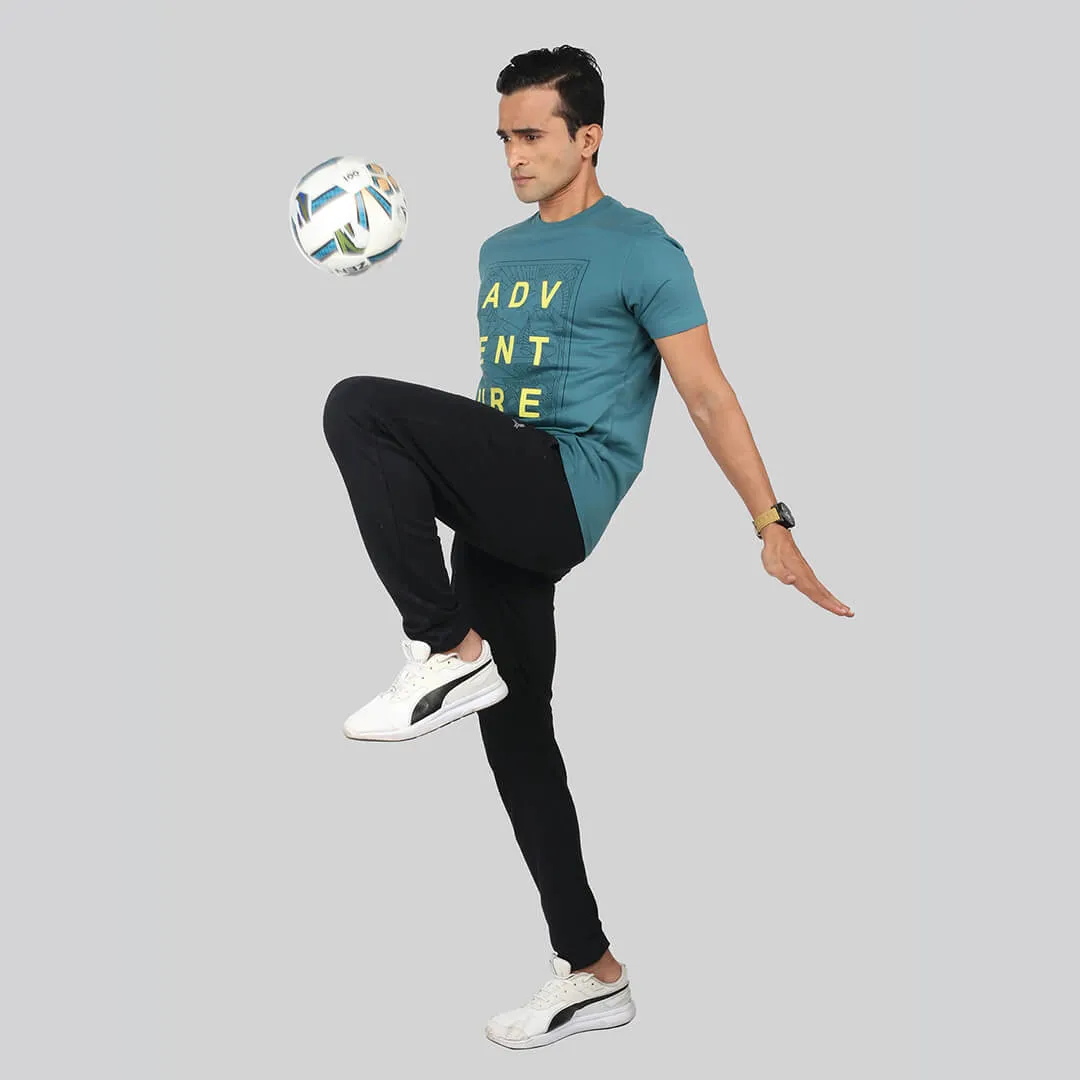 Graphic Printed T-shirt - Duck Blue