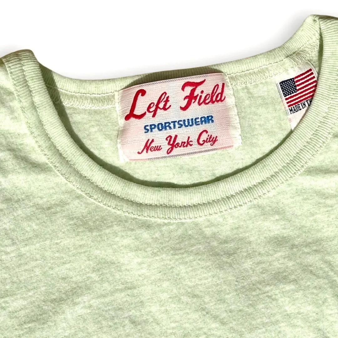 Grass stain heather cotton tee