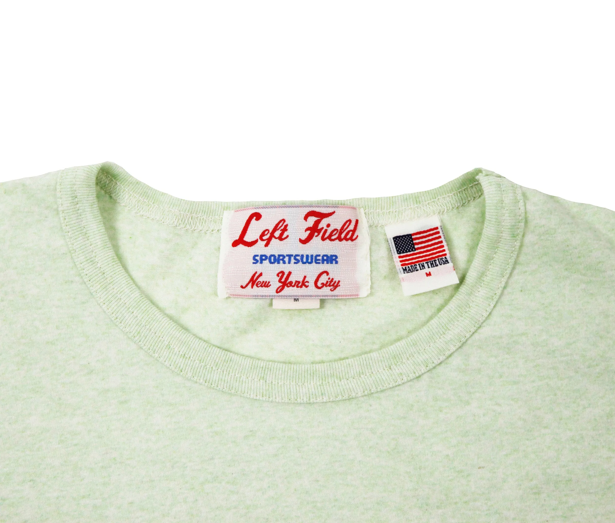 Grass stain heather cotton tee