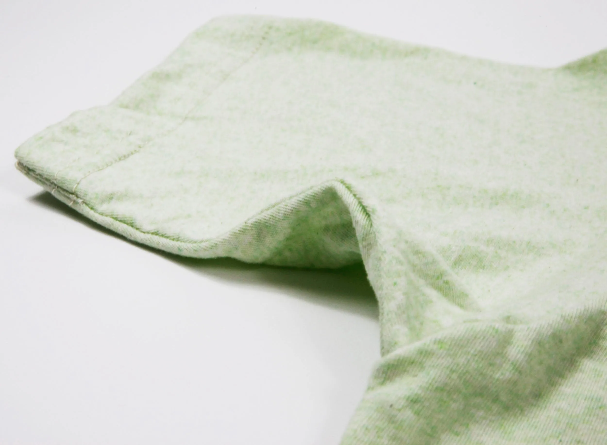 Grass stain heather cotton tee