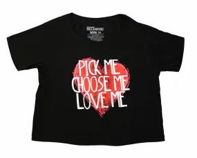 Greys Anatomy "Pick Me" Women's Black Crop Top