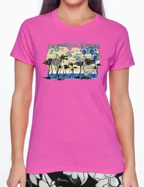 Hawaiian Islands Design Tee for Women