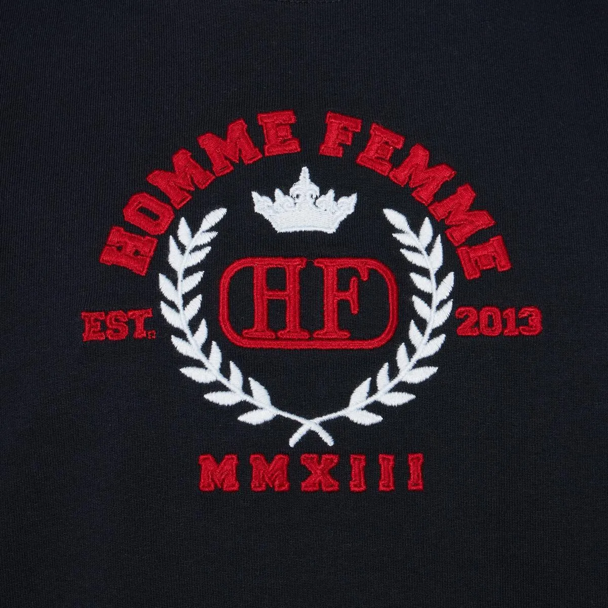 Homme   Femme Royal Crest Tee - Black