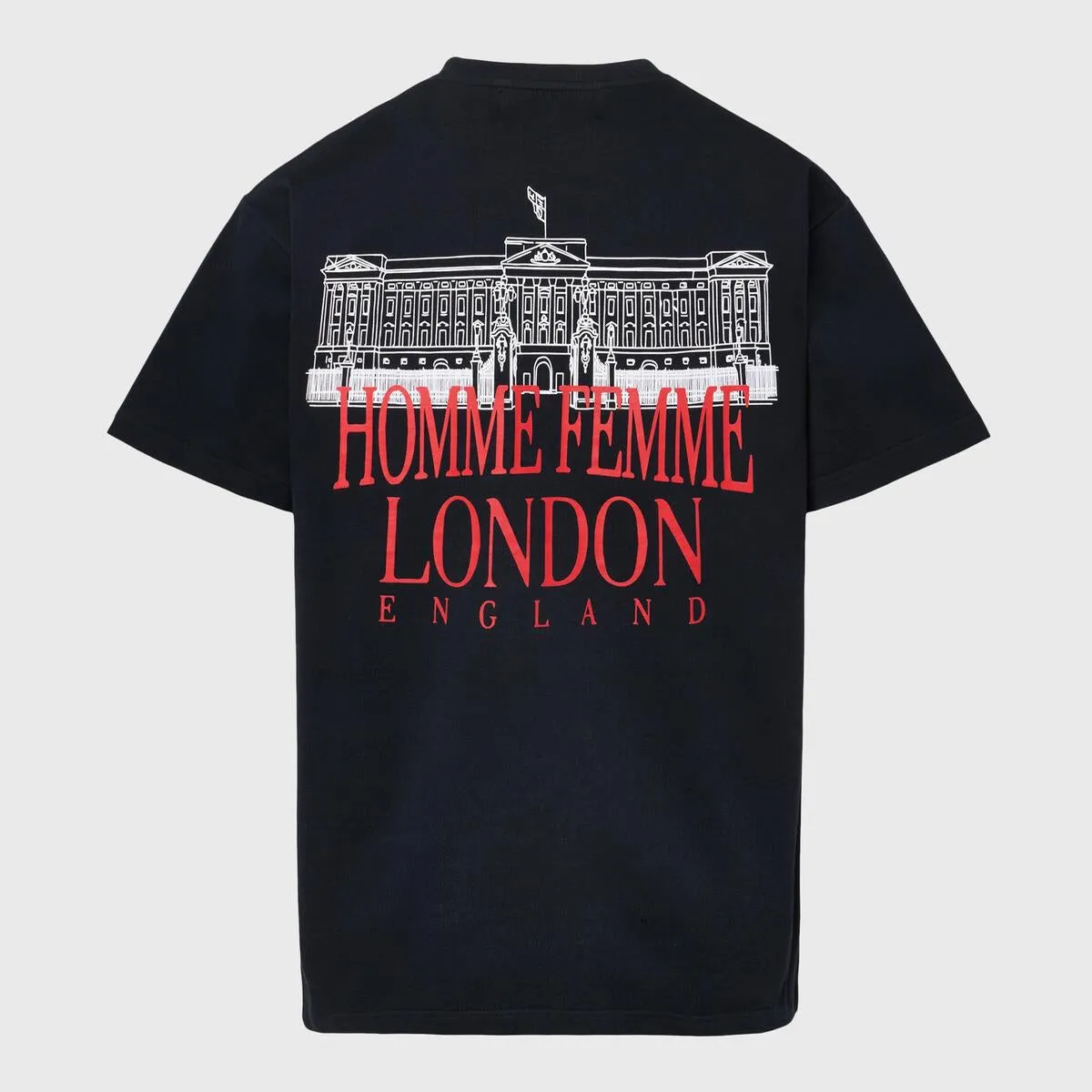 Homme   Femme Royal Crest Tee - Black