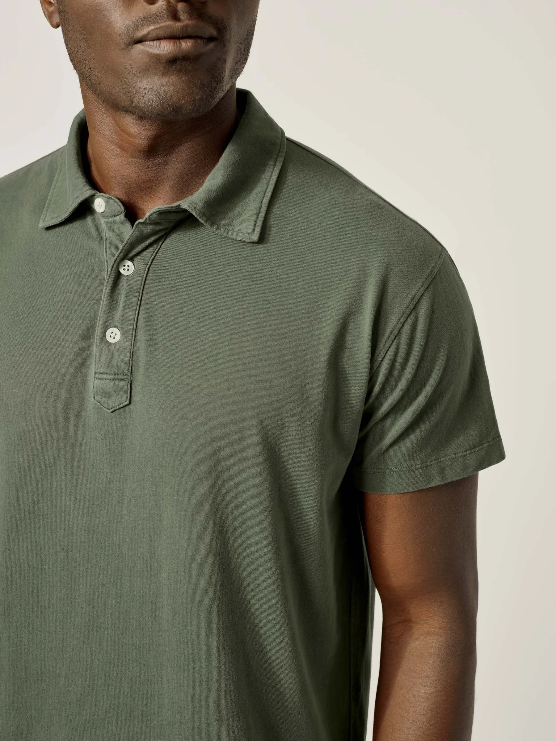 Hunter Venice Wash Sueded Cotton Polo