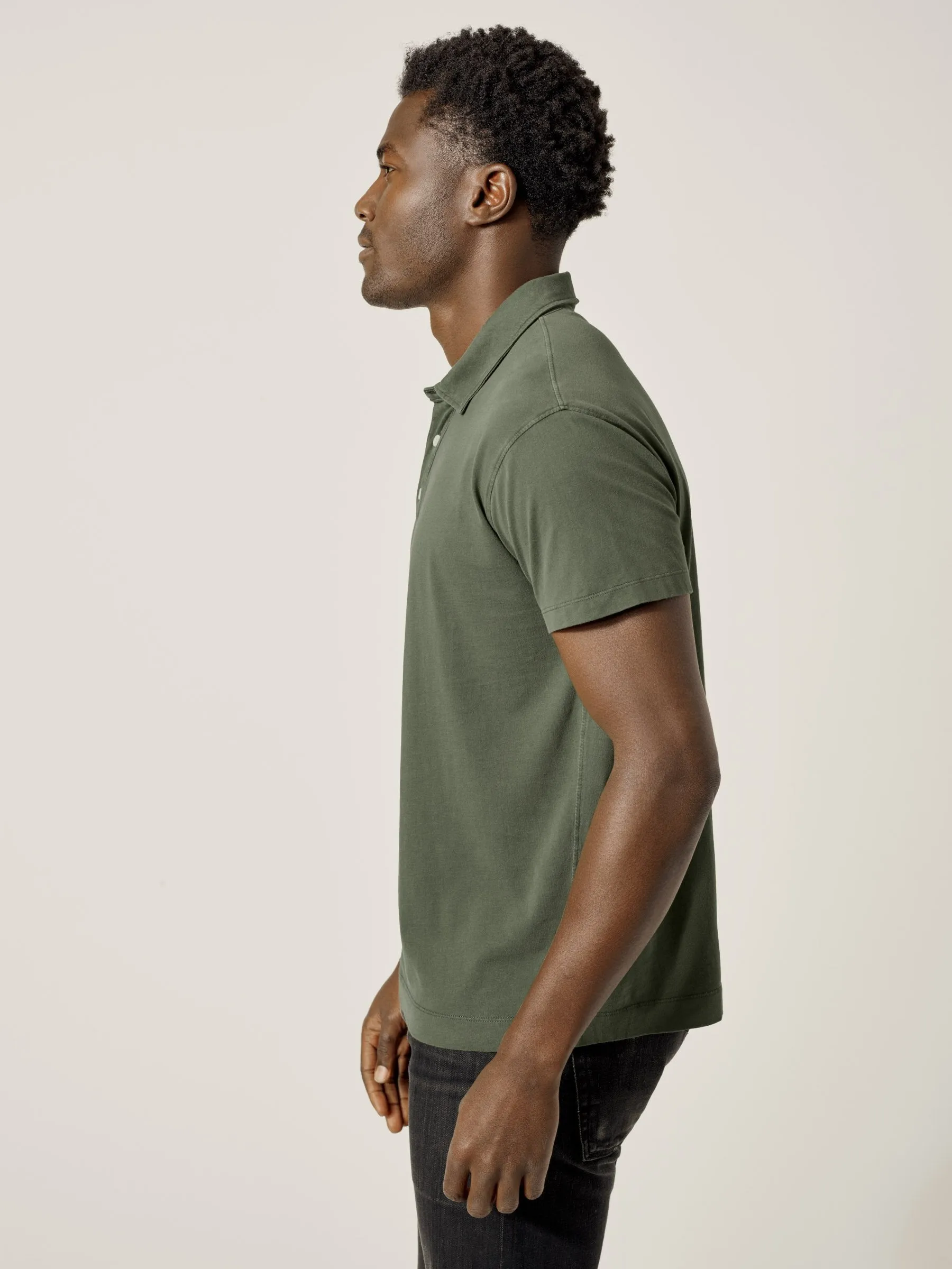 Hunter Venice Wash Sueded Cotton Polo