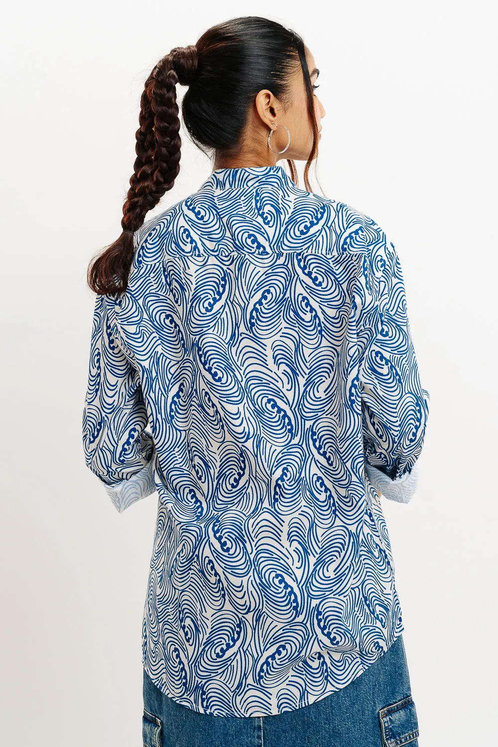 Ink Strokes Full Sleeves Women's Shirt