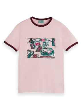 Joe Jonas X SS Ringer T-Shirt (Pink) - 180418WI24650