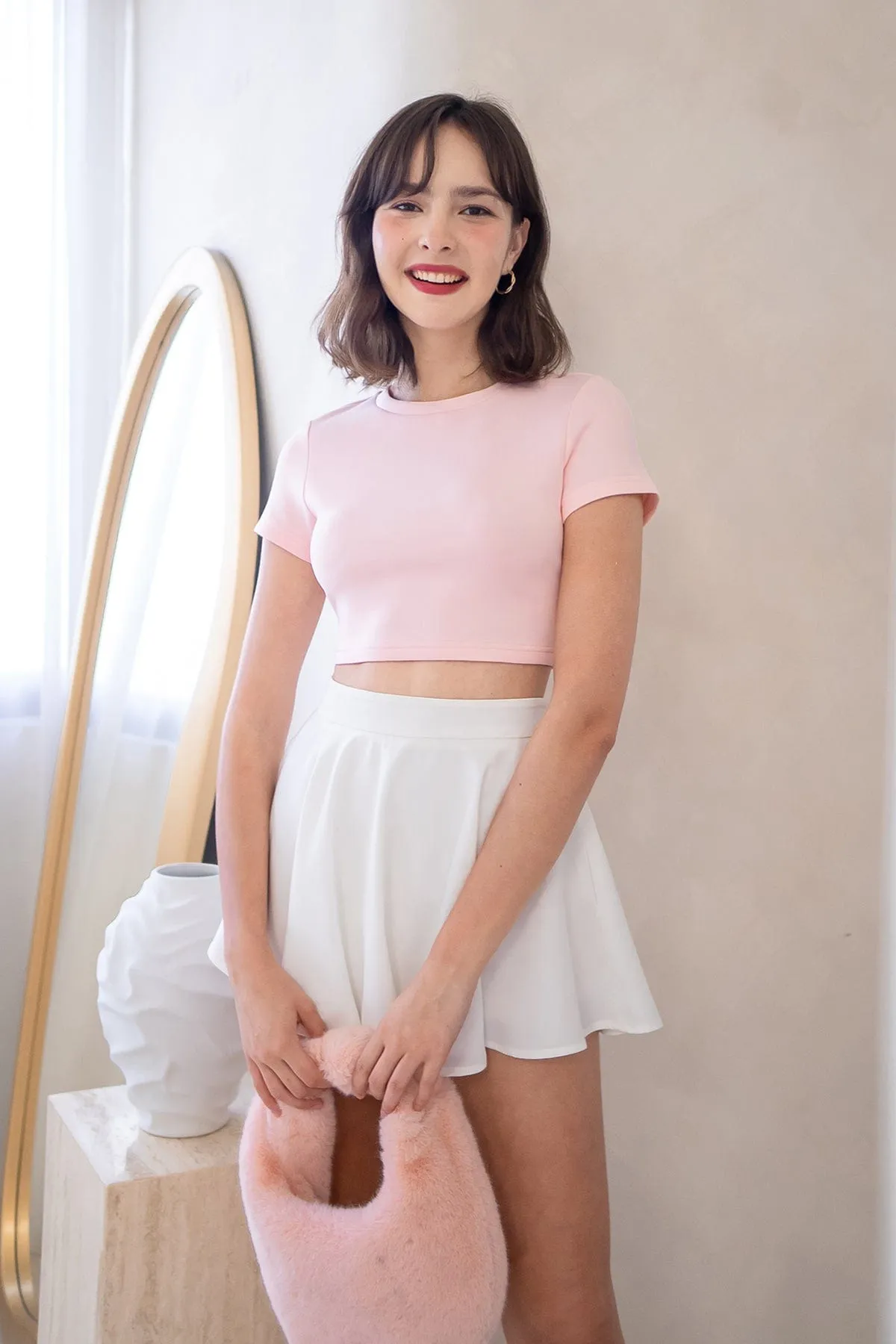 KAYCE BABY TEE IN PINK