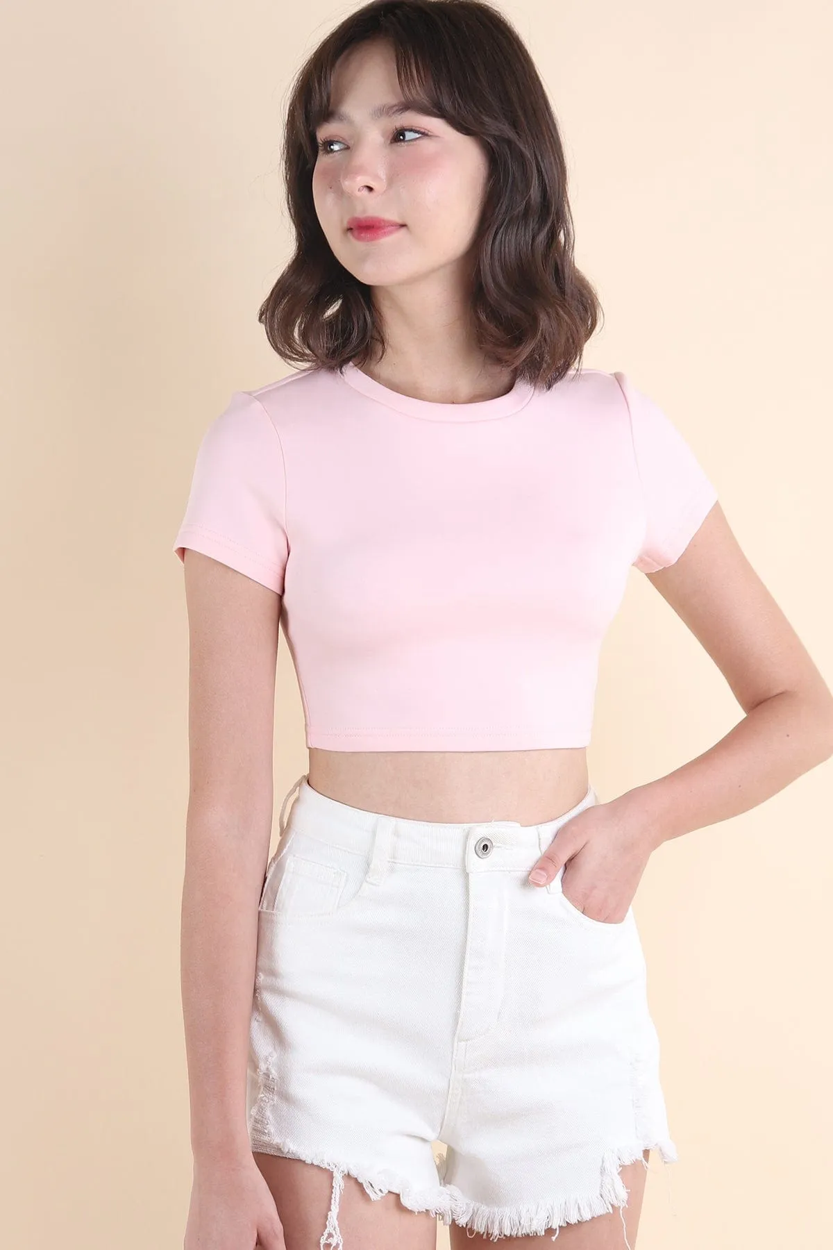 KAYCE BABY TEE IN PINK