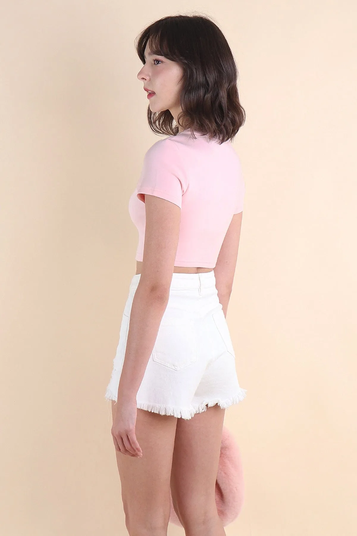 KAYCE BABY TEE IN PINK