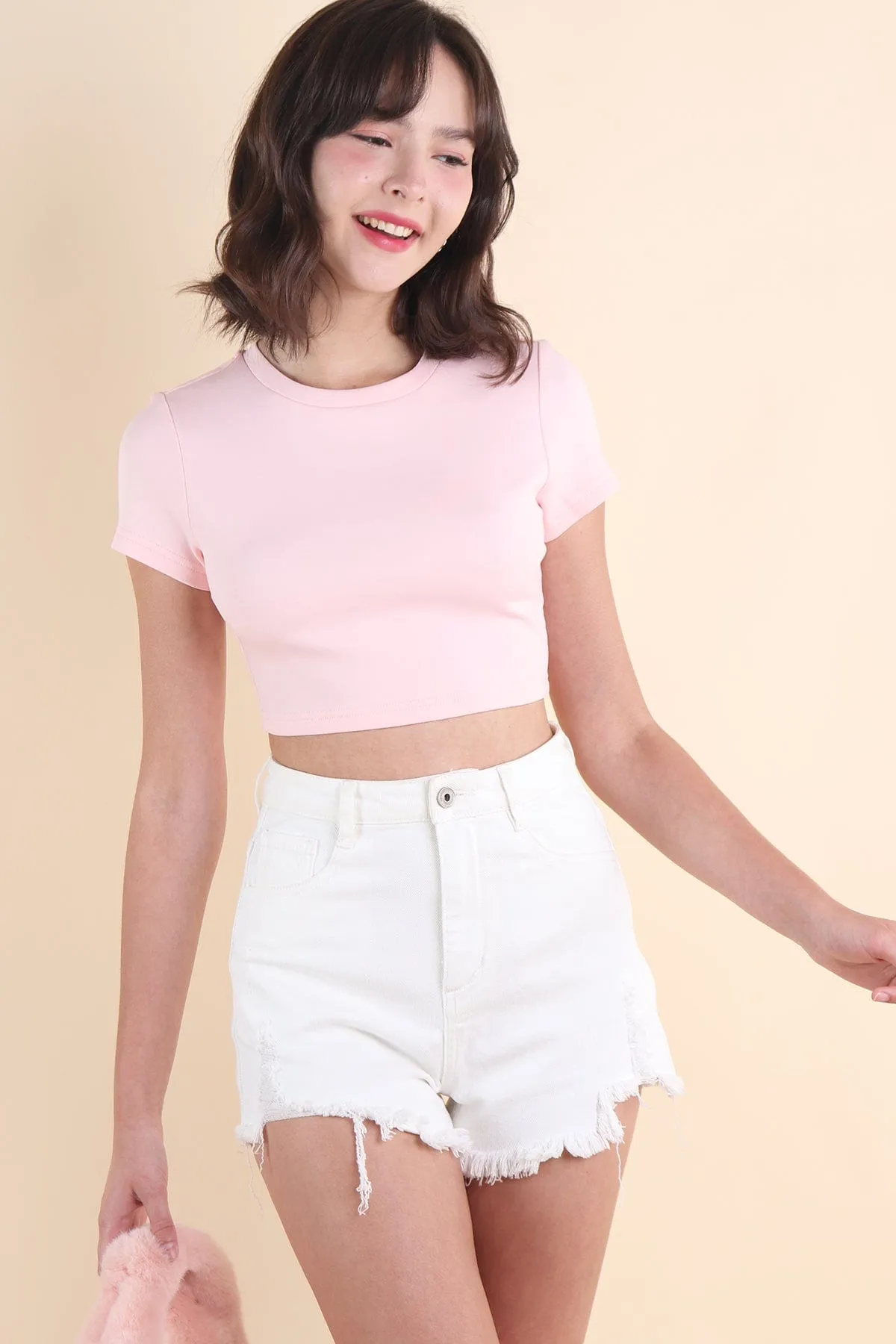 KAYCE BABY TEE IN PINK