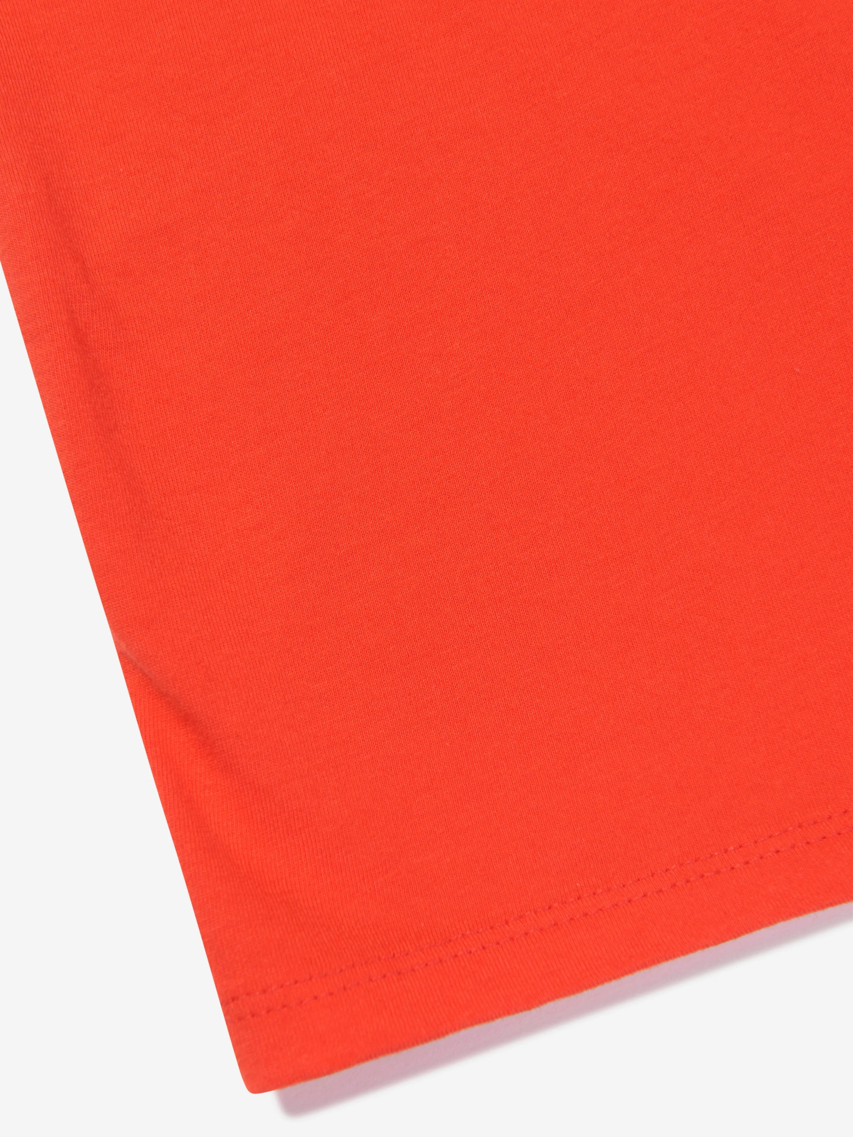 KENZO Boys Organic Cotton Logo T-Shirt in Red