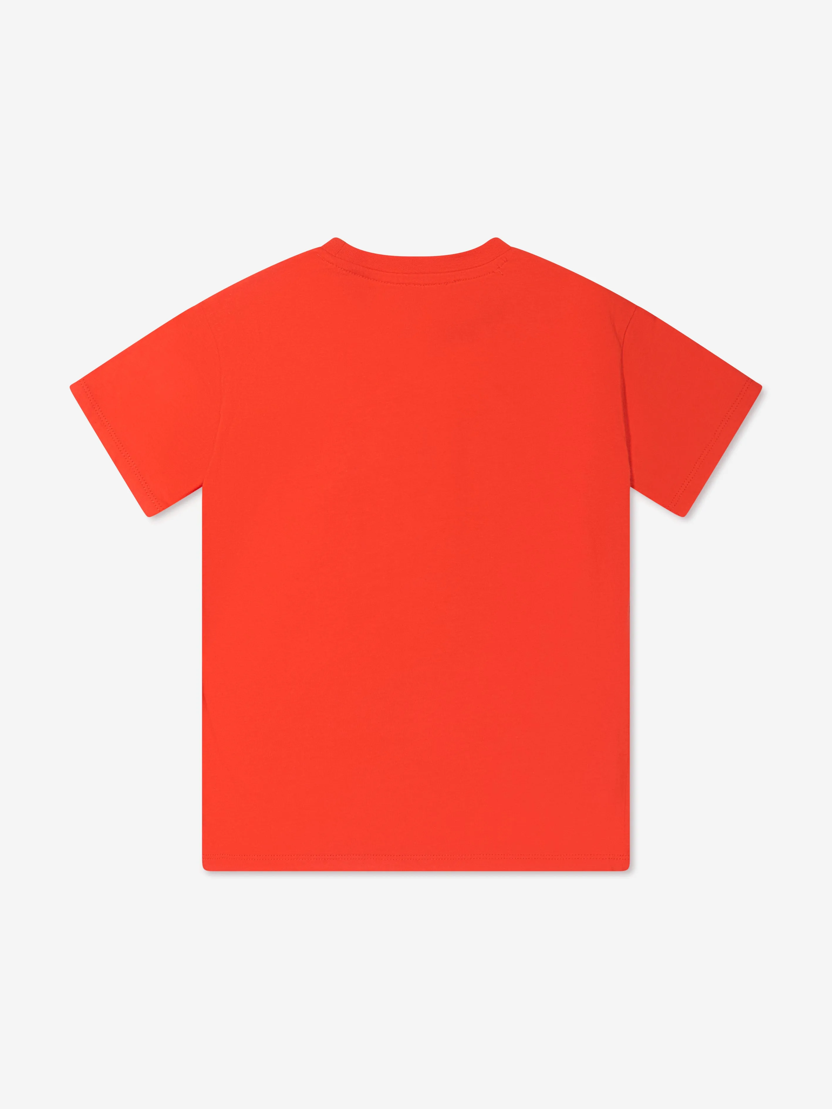 KENZO Boys Organic Cotton Logo T-Shirt in Red