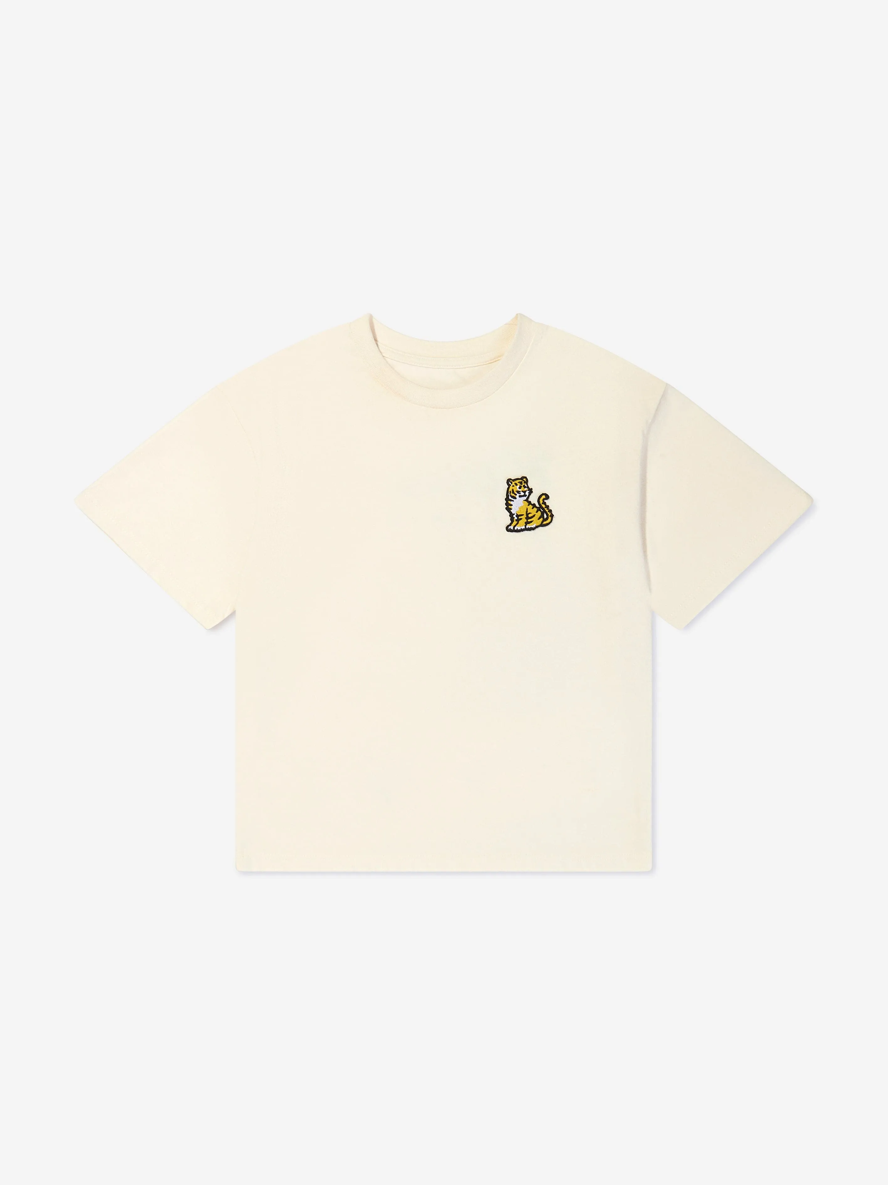 KENZO Girls Kotora Print T-Shirt in Cream
