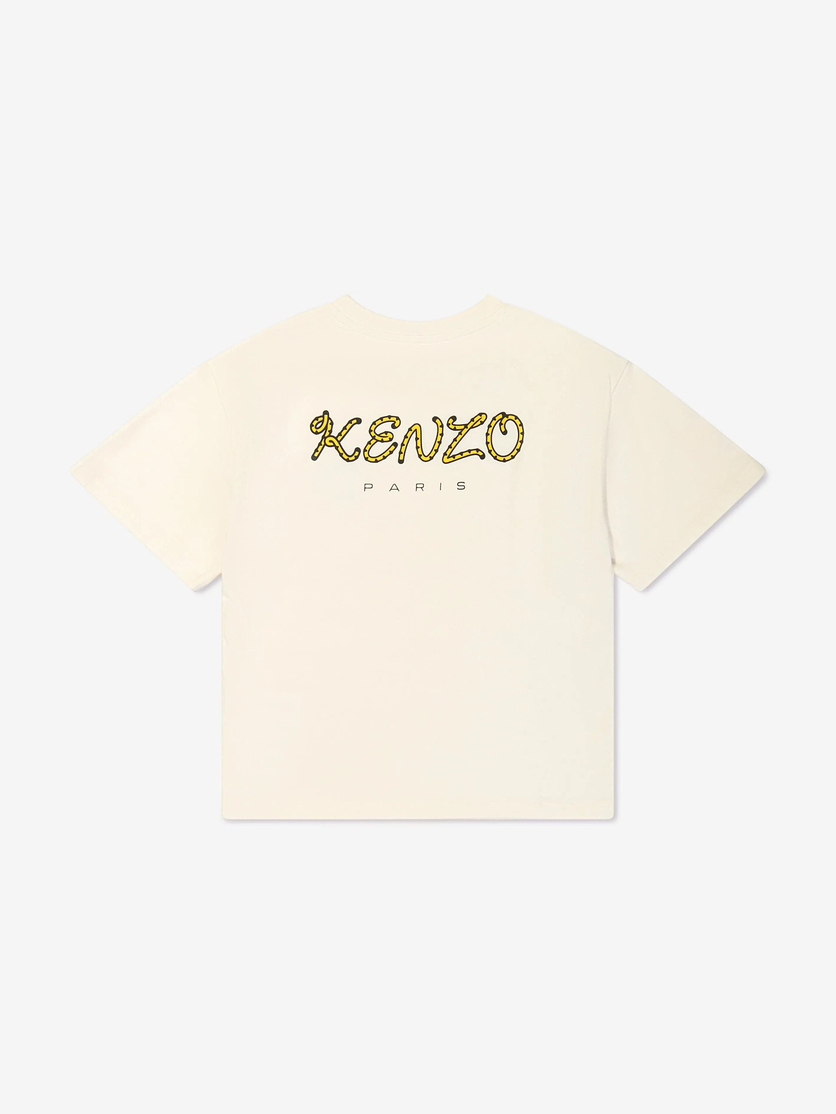 KENZO Girls Kotora Print T-Shirt in Cream