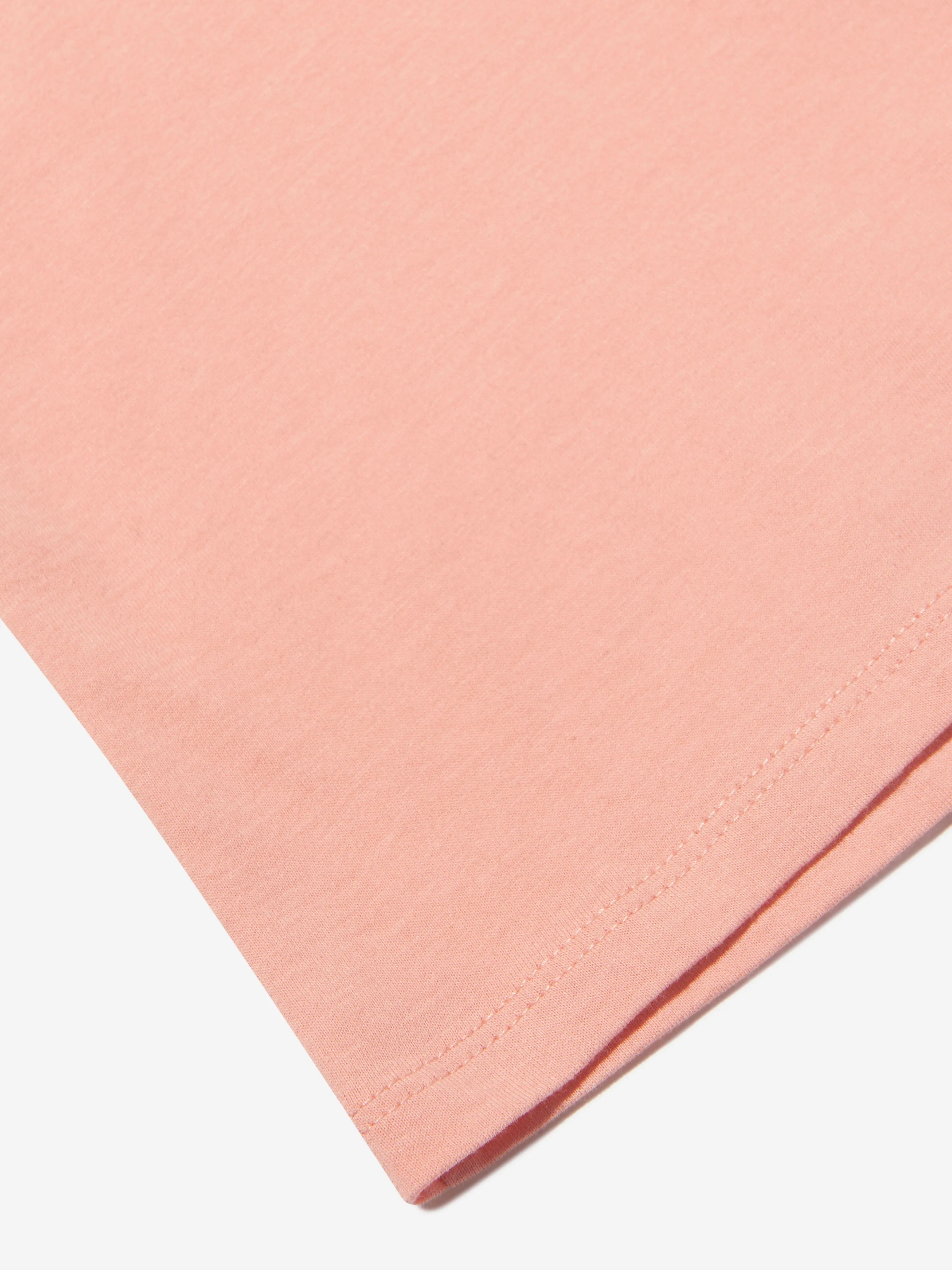 KENZO Girls Logo Print T-Shirt in Pink