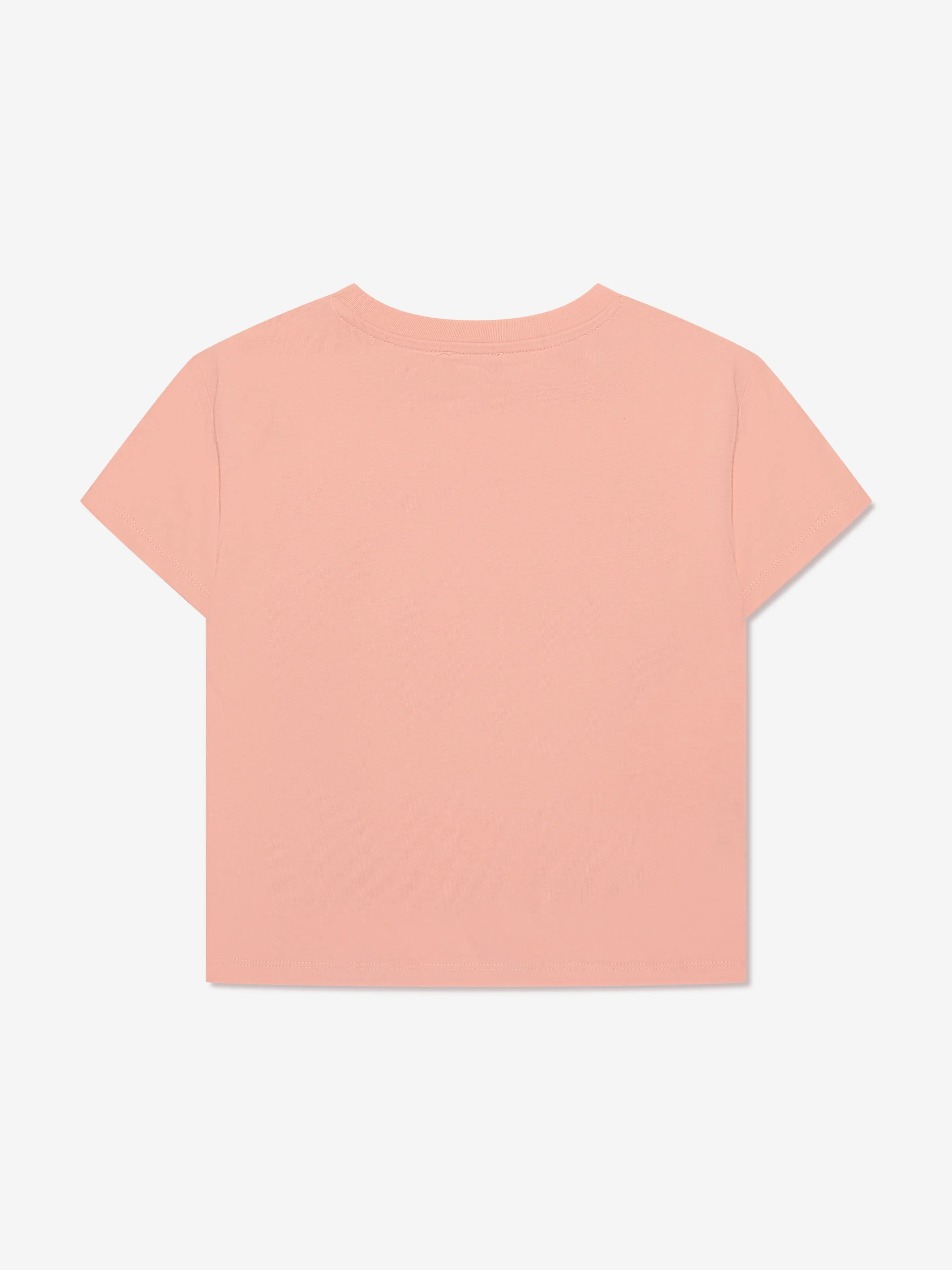 KENZO Girls Logo Print T-Shirt in Pink