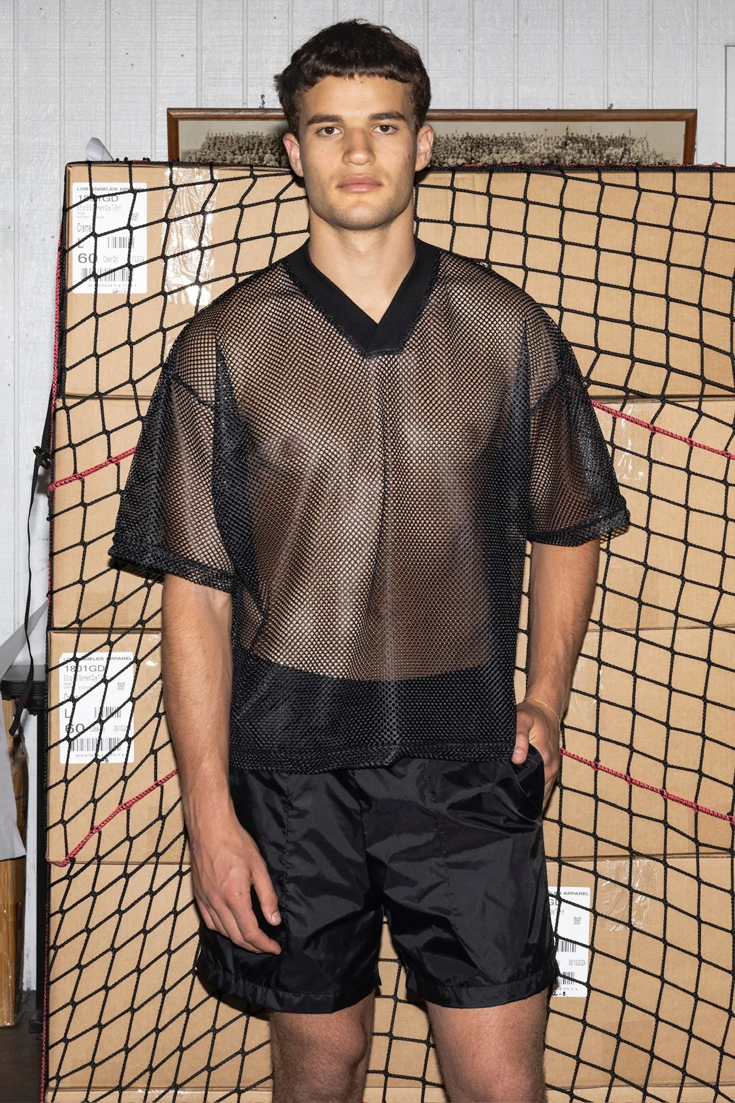 KM561 - King Mesh Short Sleeve V-Neck
