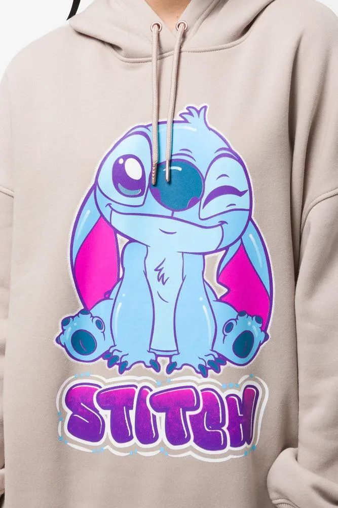 Lilo & Stitch Oversized Hoodie Natural