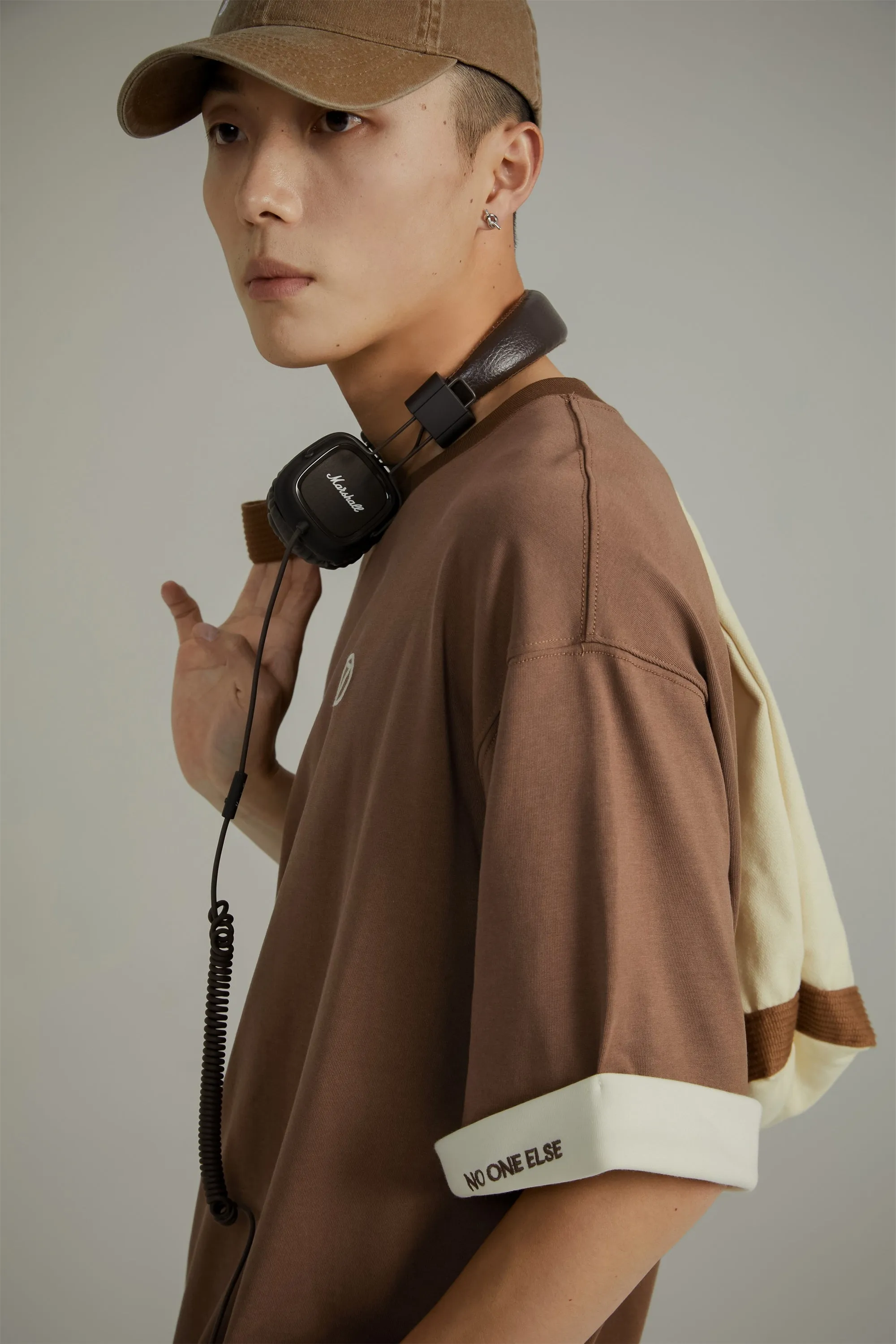 Line Color Loose Fit T-Shirt