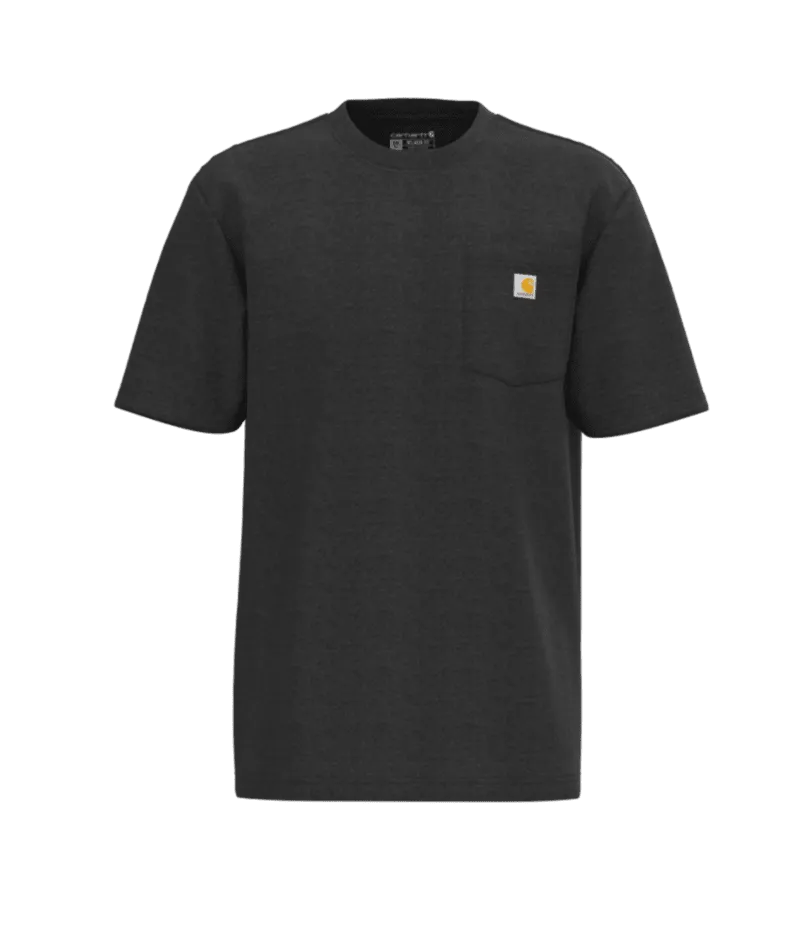 Loose Fit Heavyweight Short-Sleeve Pocket T-Shirt - Carbon Heather