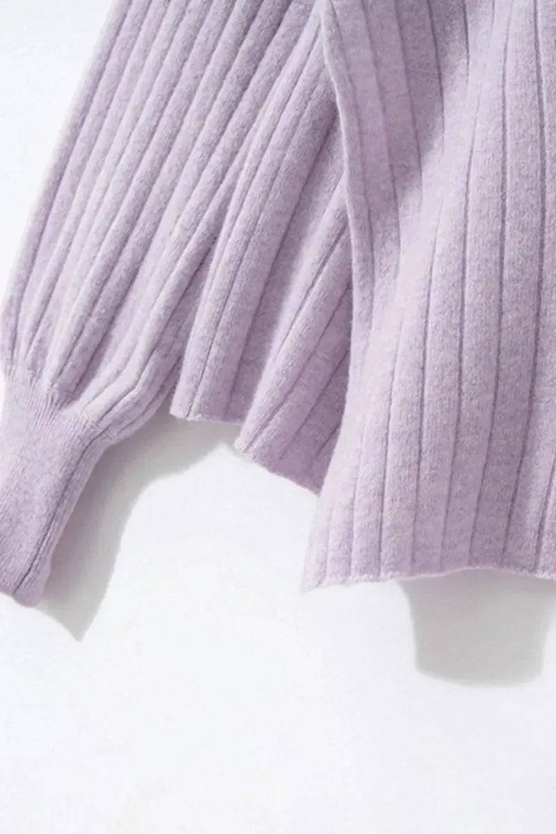Luxe 100 Cashmere Ribbed V-Neck Sweater