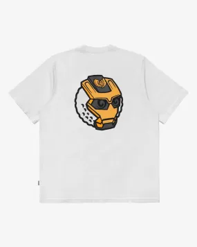 Malbon Golf MALBON X GHOSTFACE KILLAH IRON BUCKETS SHORT SLEEVE POCKET TEE - WHITE