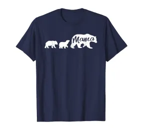 Mama Bear Shirt Mother With Two Children