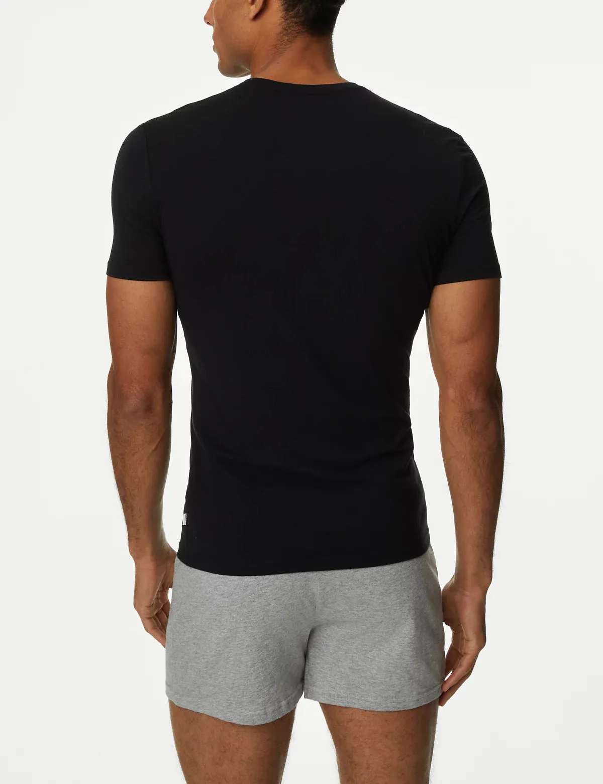 M&S Mens S/S R-Neck Plain T-Shirt T14/1600A