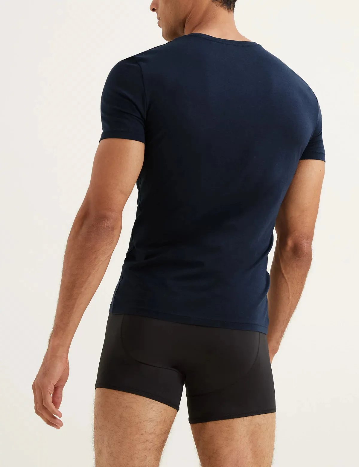 M&S Mens S/S R-Neck Plain T-Shirt T14/1600A