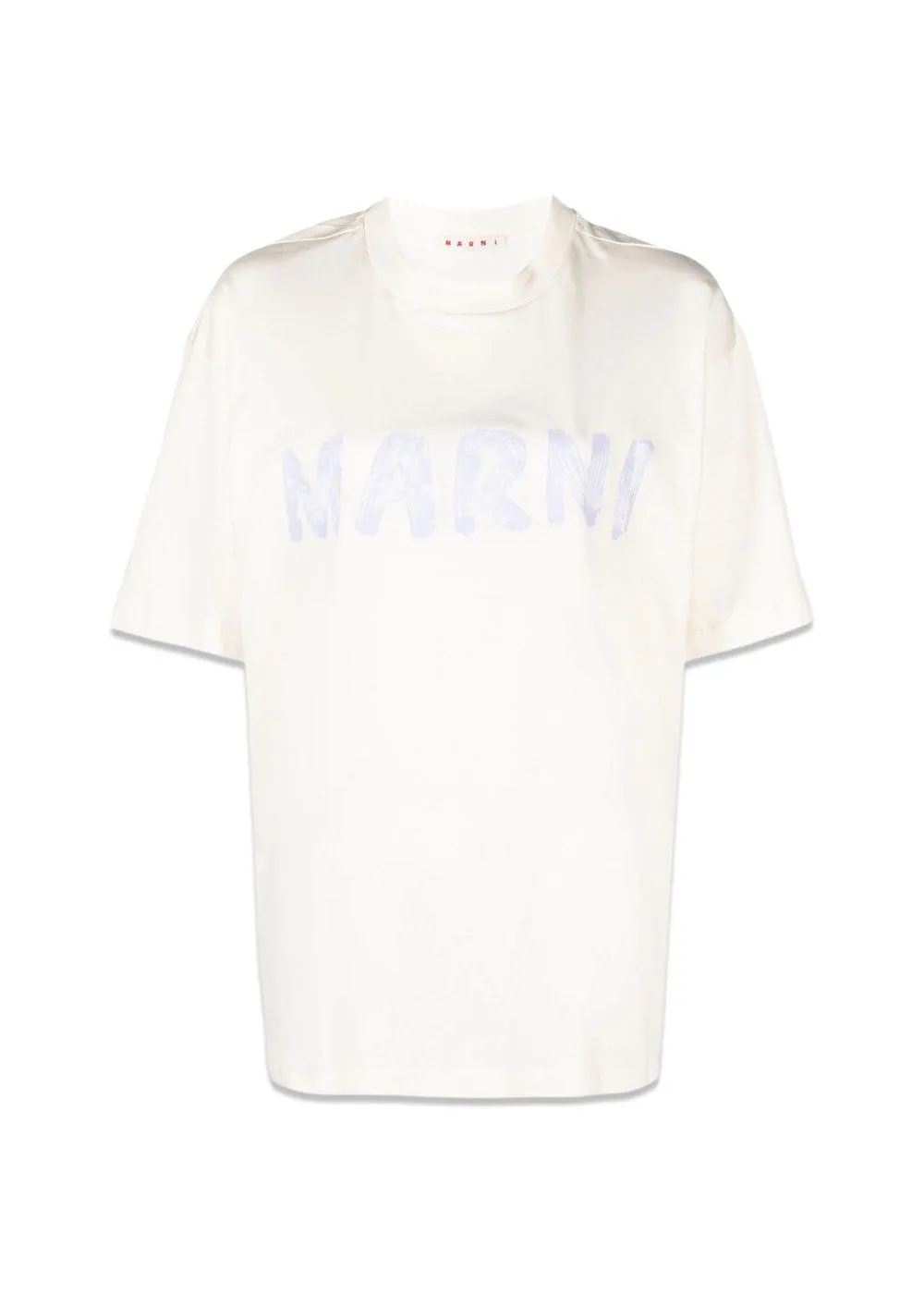 Marni Logo Organic cotton jersey - Pearl
