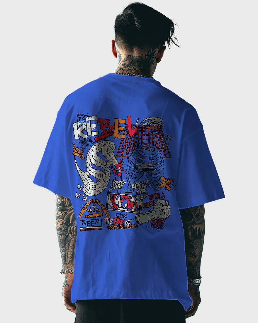 Mens Oversized Tshirt Funky Rebel