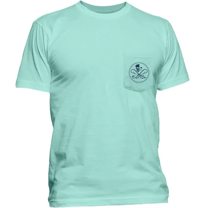 Men's Skull And Hooks Pocket Tee Shirt