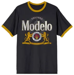 Modelo Vintage Ringer Unisex T-Shirt Sz Small