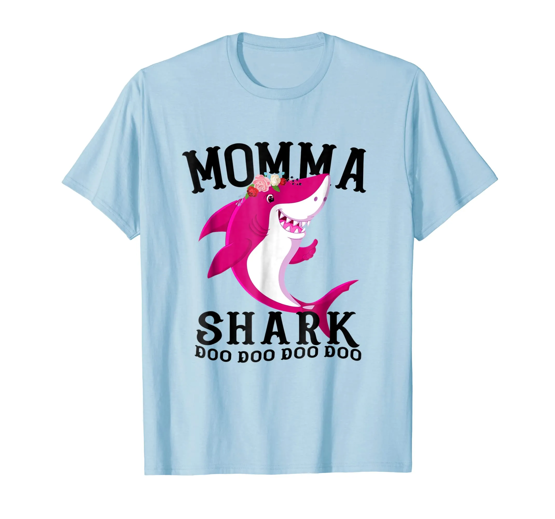 Momma Shark T Shirt Mother Grandma Halloween Christmas