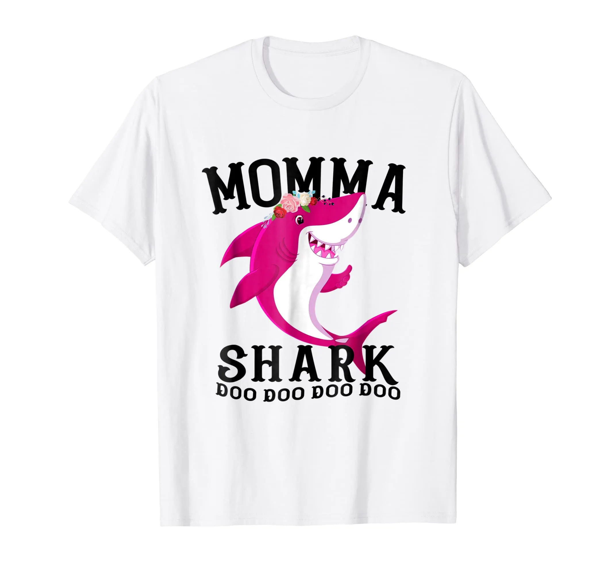 Momma Shark T Shirt Mother Grandma Halloween Christmas