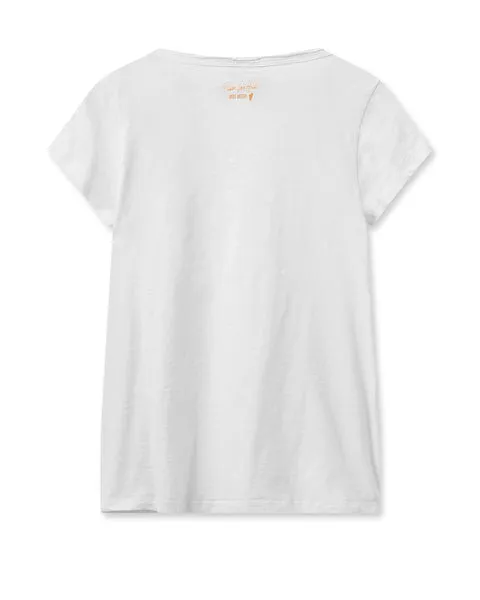 Mos Mosh Tulli V-SS Basic Tee - White